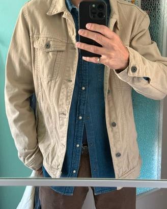Giacca denim Pull&Bear beige tg.L