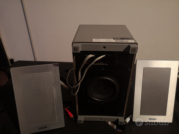 Casse + Sub-Woofer Philips 10 Euro