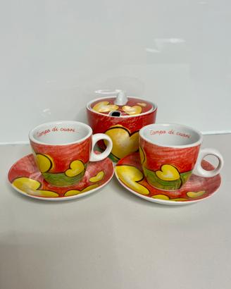 Set tazzine caffè Egan + zuccheriera