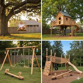 strutture e giochi per bambini da giardino