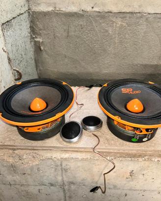Casse 165mm midrange + tweeter Sp Audio auto
