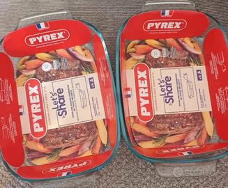 2 teglie vetro nuove