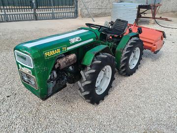 Trattore Ferrari 75 DT con Fresa snodato
