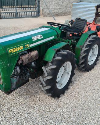Trattore Ferrari 75 DT con Fresa snodato