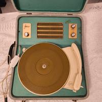 Giradischi portatile Faro vintage- funzionante 