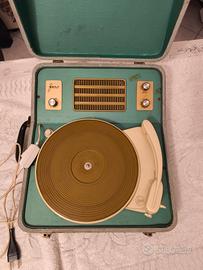 Giradischi portatile Faro vintage- funzionante 