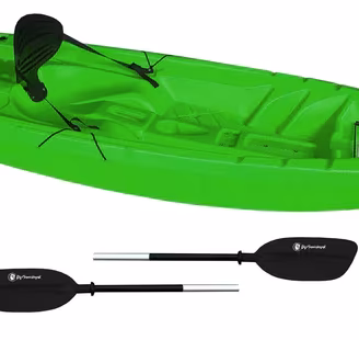 Kayak/Canoa Monoposto Rigida  Verde come Nuova