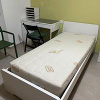 Materasso Permaflex Premium e letto Ikea singolo