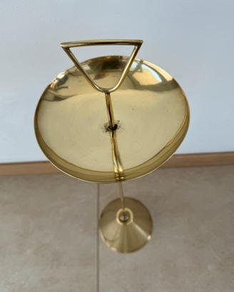 Posacenere da terra in ottone vintage