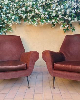 Poltrone di design italiano anni '50 