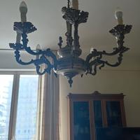 candelàbro in peltro buone condizioni