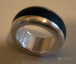 Anello in argento e legno Calvin Klein