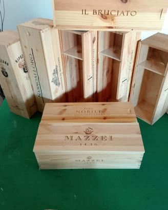 Cassette legno vino 