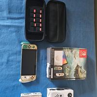 Nintendo Switch OLED Zelda TOTK + ACCESSORI