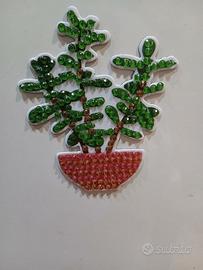 Calamite a forma di piante fatte a mano