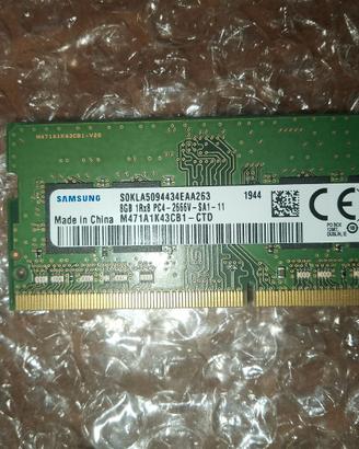 RAM notebook Samsung 8gb