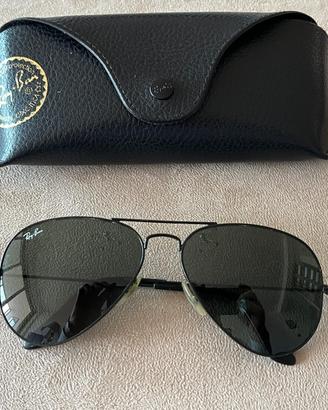 Ray-Ban Aviator Originali – Nero Metal • Taglia L