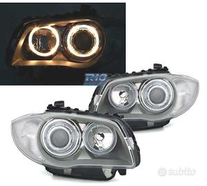 FARI BMW E81 E87 E82 E88 ANGEL EYES FONDO CROMATO 