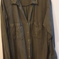 camicia da donna verde militare taglia L 