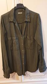 camicia da donna verde militare taglia L 