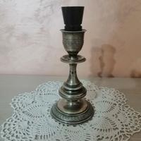 Antico candelabro in argento marchiato 800
