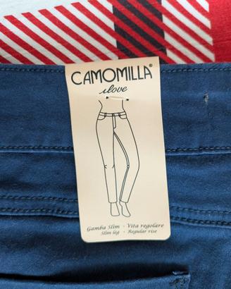 DONNA Pantalone Camomilla 46 blu marino