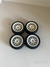 Set di 4 gomme 1/10 sterrato on road