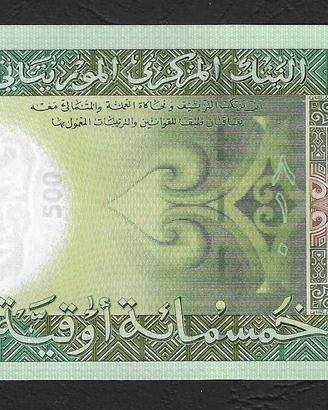 Mauritania - banconota non circolata da 500 Ouguiy