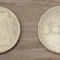 Italia N.2 monete da lire 200 RARE