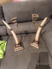 coppia di candelabri d'epoca 