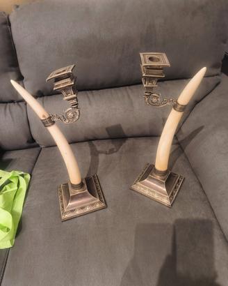 coppia di candelabri d'epoca 