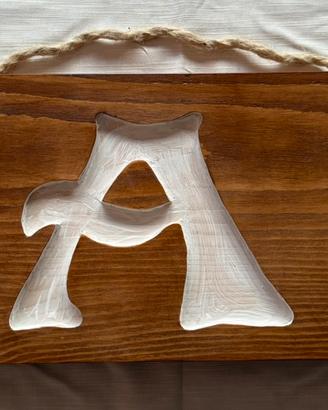 Scritta su legno