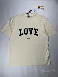 T-shirt Panna MSGM Love