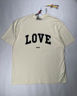 T-shirt Panna MSGM Love