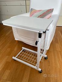 Tavolino allungabile con rotelle