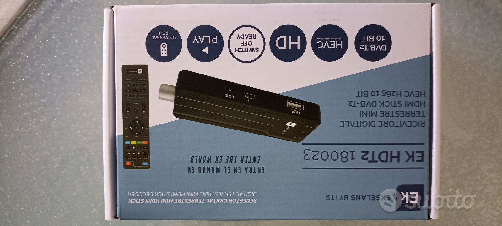 EK-HDT2  Receptor Digital Terrestre Mini HDMI Stick DVB-T2