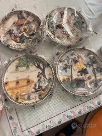 Piatti decorativi delle 4 stagioni
