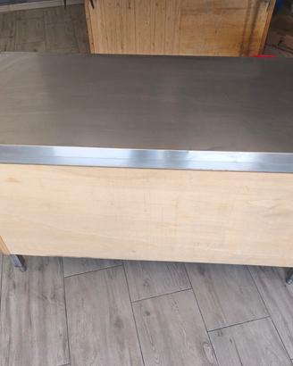 Tavolo Acciaio 140 CM