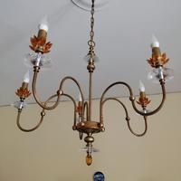 Lampadario in vetro di Murano vintage originale
