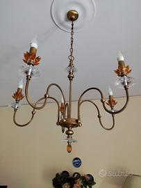 Lampadario in vetro di Murano vintage originale