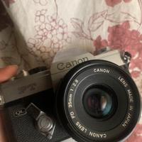 Canon FT QL + obiettivo Canon FD 35 mm f/2.8