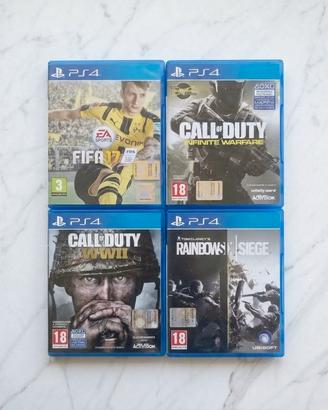 Lotto 4 Giochi Ps4