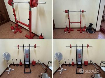 Panca multifunzione e rack con panca lombari