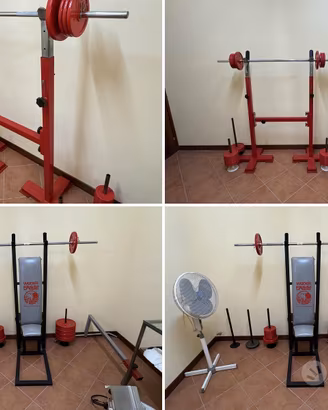 Panca multifunzione e rack con panca lombari
