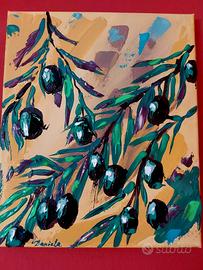 Dipinto su canvas 30x25 acrilico.