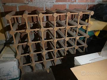 porta bottiglie in legno 