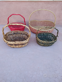 CESTI in Vimini Plastica e Vari