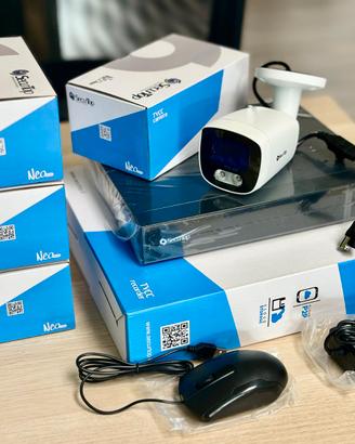 Kit videosorveglianza 4 telecamere + registratore