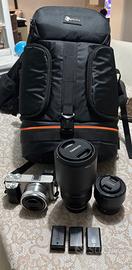 sony a6000 kit 15-50 + 50mm + 70-300