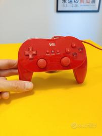 Classic Controller Pro Nintendo Wii Rosso Testato